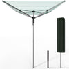 Etendoir a Linge Exterieur Rotatif avec housse de protection et Surface etendage 50m Argent Vert - vounat.shop