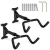 Lot de 2 Support mural velo pliable et reglable metal noir - vounat.shop