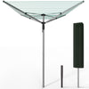 Etendoir a Linge Exterieur Rotatif avec housse de protection et Surface etendage 45m Argent Vert - vounat.shop