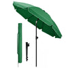 Parasol de jardin 2m avec ancrage sol et sac de transport Vert - vounat.shop
