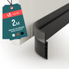 Bas de porte isolant coupe froid 200 cm noir - vounat.shop