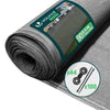 Brise vue occultant en HDPE 90g/m² 1.8x20m avec attaches de fixation gris - vounat.shop