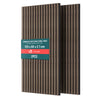 Lot de 2 panneaux accoustiques mureaux Tasseaux en bois MDF avec feutre noir 120x60x2.1cm chene foncé - vounat.shop