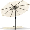 Parasol inclinable 2.70 x 2.40m avec housse de protection beige - vounat.shop