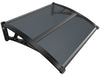 Auvent de porte marquise 100x80 cm en Polycarbonate anti UV Anthracite - vounat.shop
