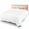 Couette legere doux avec rembourrage polyester 200gsm 260x240cm blanc - vounat.shop