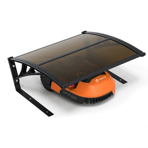 Garage de tondeuse robot Abri 82x80x46 cm Renfort Alu marron - vounat.shop