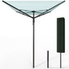 Etendoir a Linge Exterieur Rotatif avec housse de protection et Surface etendage 45m Gris - vounat.shop