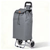 Chariot de courses 2 roues pliable 59L gris - vounat.shop