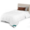 Couette legere doux avec rembourrage polyester 200gsm 135x200cm blanc - vounat.shop