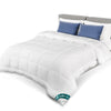 Couette legere doux avec rembourrage polyester 200gsm 200x200cm blanc - vounat.shop