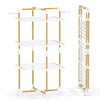 Sechoir a linge vertical tour etendoir pliable 3 niveaux 99x69x135.5 cm style bois blanc