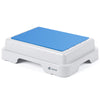 Marche pied antiderapant salle de bain empilable 43x33x11cm PP EVA bleu - vounat.shop