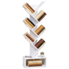 Bibliotheque Arbre etagere a Livres 38x19x113cm Blanc - vounat.shop