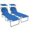Transat pare soleil Lot de 2 pcs bleu - vounat.shop
