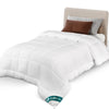 Couette legere doux avec rembourrage polyester 200gsm 155x200cm blanc - vounat.shop