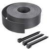 Bordure de jardin PE flexible 20M x 8 CM avec piquets gris - vounat.shop