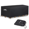 Housse salon de jardin bache de protection 420D 242x162x73cm noire - vounat.shop