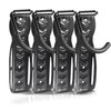Lot de 4 supports de velo mural rangement suspendu noir - vounat.shop