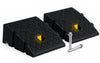 Lot de 2 Rampes de Trottoir en Polypropylene 25x27x11 cm Noir - vounat.shop