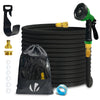 Tuyau d’Arrosage Extensible 15m Renforce avec Accessoires noir - vounat.shop