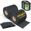 Brise vue occultant PVC 450g/m2 19cm x 140m Noir - vounat.shop