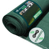 Brise vue occultant en HDPE 90g/m² 1x10m avec attaches de fixation vert - vounat.shop