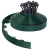 Bordure de jardin PVC flexible 20m avec piquets vert - vounat.shop