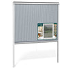 Store moustiquaire pour fenetre enroulable et recoupable en pvc L150 x H160 cm Blanc - vounat.shop