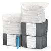 Lot de 7 sac de rangement sous vide Non Tisse XXL gris - vounat.shop