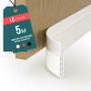 Bas de porte isolant coupe froid 500 cm blanc - vounat.shop