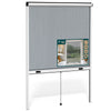 Store moustiquaire pour fenetre enroulable et recoupable en aluminium L130 x H160 cm Blanc - vounat.shop