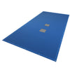 Bache piscine rectangulaire double couche en Polyethylene 160 gr/m2 avec filet ecoulement 4x8m Bleue - vounat.shop