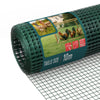 Grillage a maille soude en acier gaine PVC 13mm fil 0.8mm 1x10m vert - vounat.shop