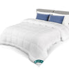 Couette temperee doux avec rembourrage polyester 300gsm 200x200cm blanc - vounat.shop