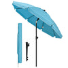 Parasol de jardin 2m avec ancrage sol et sac de transport Turquoise - vounat.shop