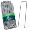 Lot de 50 piquets de fixation pour jardin U 150x30mm en acier galvanise - vounat.shop