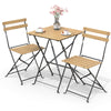 Ensemble bistro extérieur 1 table 2 chaises bois - vounat.shop