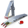 Rampe de chargement pliable Charge lourde antiderapant en acier galvanise 196cm - vounat.shop