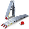 Rampe de chargement pliable Charge lourde antiderapant en acier galvanise 196cm - vounat.shop