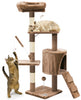 Arbre a chat 112cm multi niveaux Griffoir et niche Marron - vounat.shop