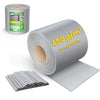 Brise vue occultant PVC 450g/m2 19cm x 70m Gris clair - vounat.shop