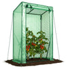 Serre de jardin Serre tomates avec grande porte enroulable bache PE renforcee 135g/m2 100x50x150cm Vert - vounat.shop