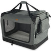 Sac transport pliable chien chat caisse cage portable 82x60x60cm gris - vounat.shop