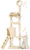 Arbre a chat 155cm multi niveaux Griffoir et niche Beige - vounat.shop