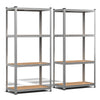 Lot de 2 Etagères de rangement charge lourde robuste à 4 niveaux 80x40x160cm - vounat.shop