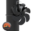 Ventilateur poele bois 6 lames avec thermometre - vounat.shop