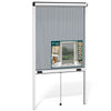Store moustiquaire pour fenetre enroulable et recoupable en aluminium L100 x H160 cm Blanc - vounat.shop