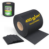 Brise vue occultant PVC 450g/m2 19cm x 70m Noir - vounat.shop