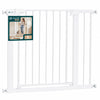 Barriere de securite a pression sans percage Largeur 88-96cm Metal blanc - vounat.shop